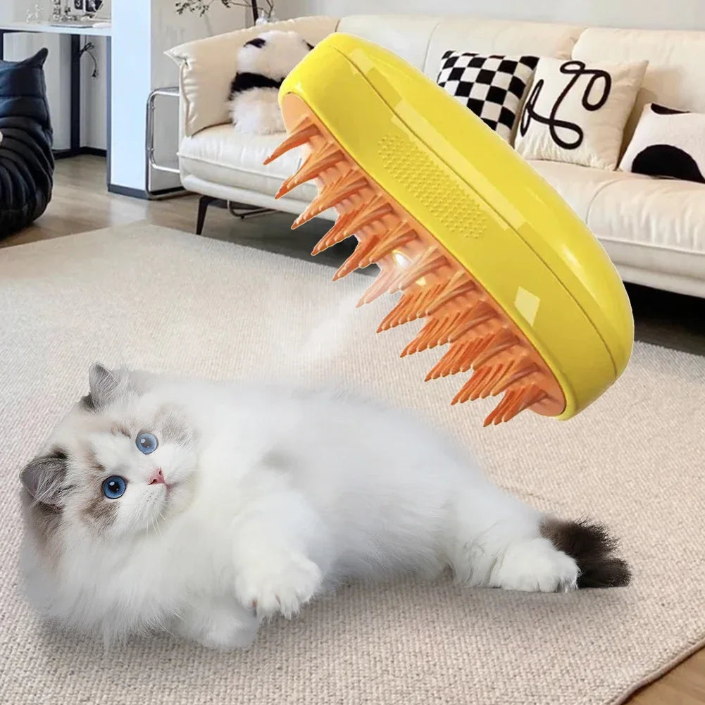 3-in-1 Pet Steam Massage Brush