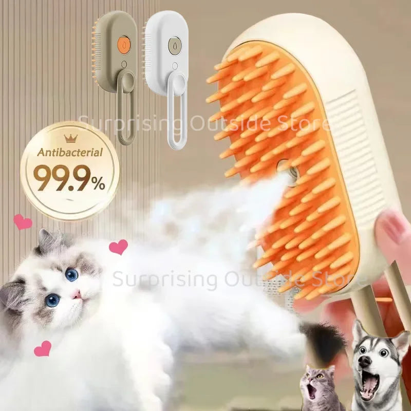 3-in-1 Pet Steam Massage Brush